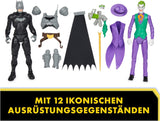 DC Batman Adventures Batman Vs the Joker Actionfigurset, 30 cm - 2 helt rörliga figurer med 12 växlar för spännande rollspel, leksak för 4+ barn Actionfigurer Naty Shop