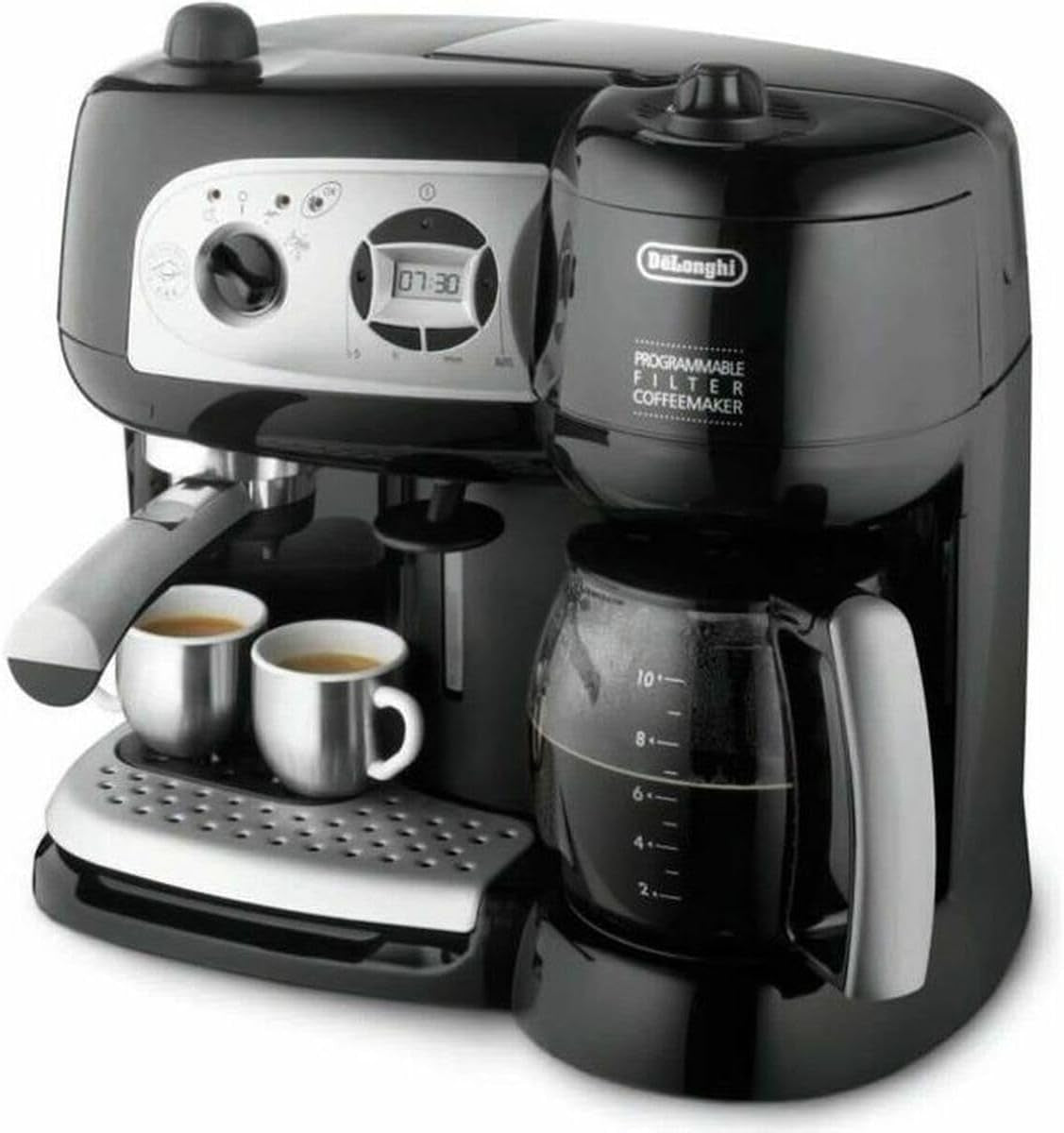De'Longhi BCO264.1 Espresso- och kaffemaskin i ett, med pump, svart, 38 x 24 x 35 cm