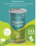 Matcha för latte Grönt teblandning med rörsocker, 400g, vegansk, för 20 portioner