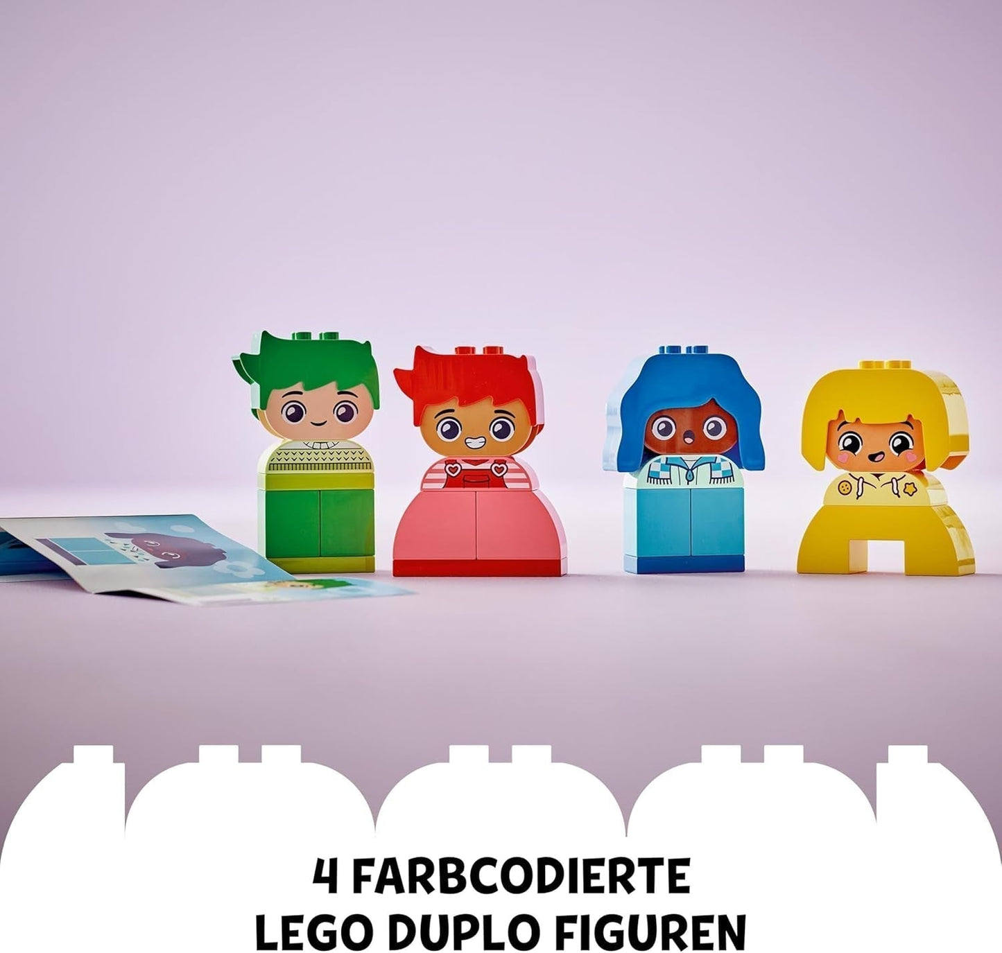 LEGO DUPLO Big Feelings, byggstaplingsspel med 23 färgglada klossar och 4 figurer, motorisk leksak för att främja den sociala och känslomässiga utvecklingen hos små barn från 18 månader 10415 Byggset Beuche den LEGO-Store