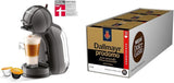 NESCAFÉ DOLCE GUSTO Krups KP1238 Mini Me kaffekapselmaskin, 15 bar, kompakt, högtrycks kaffemaskin, över 30 kaffekreationer, val av dryckesstorlek, svart/antracit mit Dallmayr Prodomo