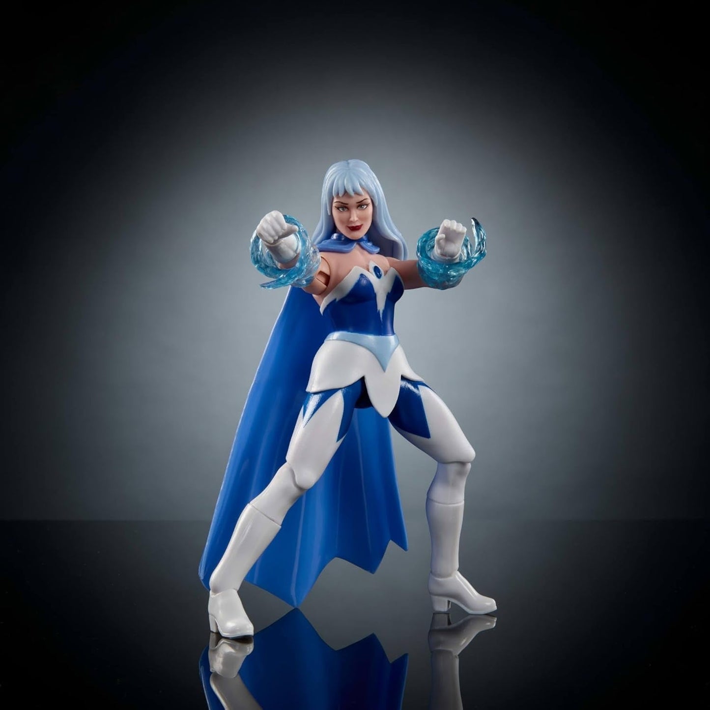 Masters of the Universe Origins Action Figure Cartoon Collection Frosta, cirka 14 cm lång, från 1980-talets TV-serie, prinsessa av makt med iskraft, detaljerad design och cape, JBM87 Actionfigurer Naty Shop