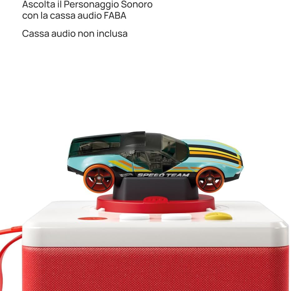 Hot Wheels dinosaurieattack ljudfigur - berättelser och ljudhistorier för pojkar och flickor 3-5 år gamla, leksak med pedagogiskt innehåll, italiensk version Jucarii Bebe Naty Shop