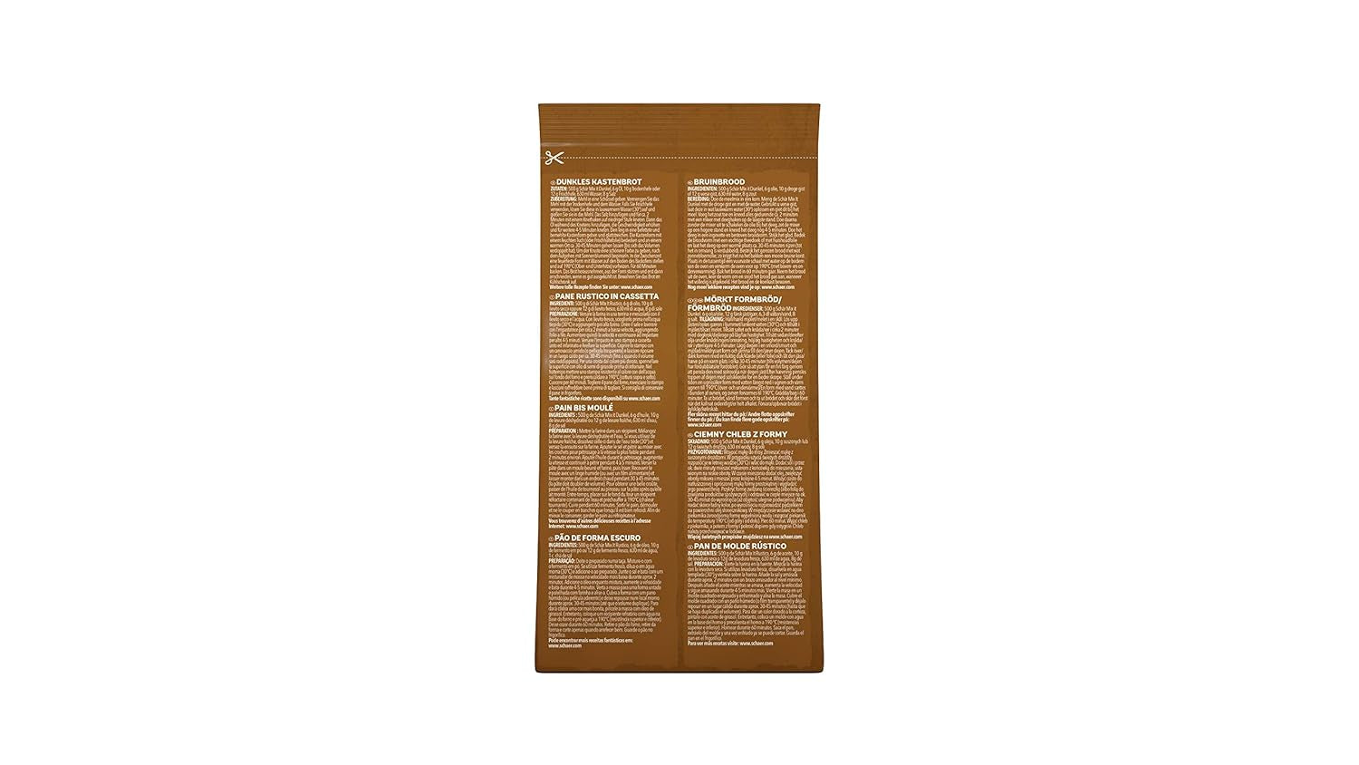 Mix It Dunkel Backmischung Glutenfrei 1Kg, 10Er Pack Blandning för bakning och matlagning Naty Shop