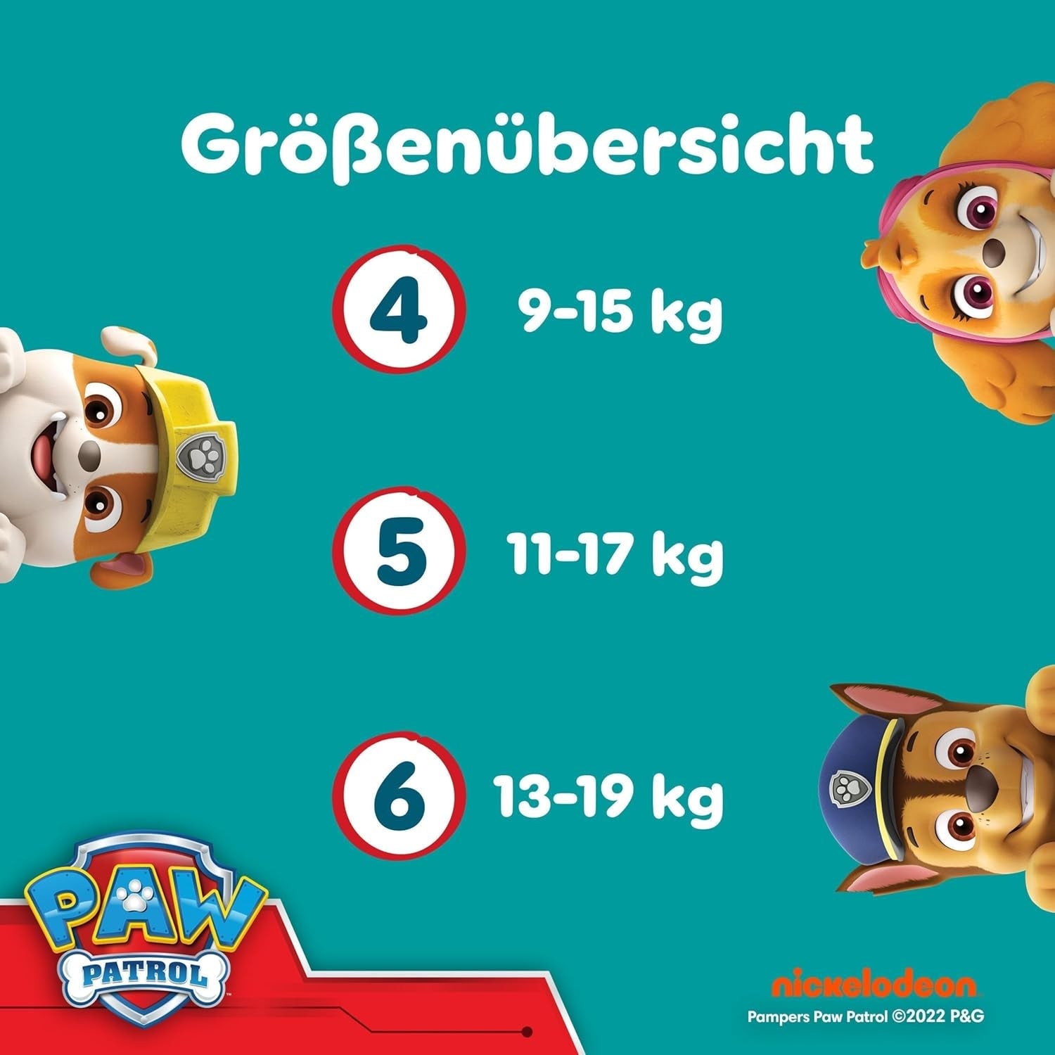 Pampers Baby Dry Pants Diaper Patrol Puppy Edition, storlek 5, 160 blöjor, 11 kg - 17 kg, 360° justering med stopp och skyddssystem