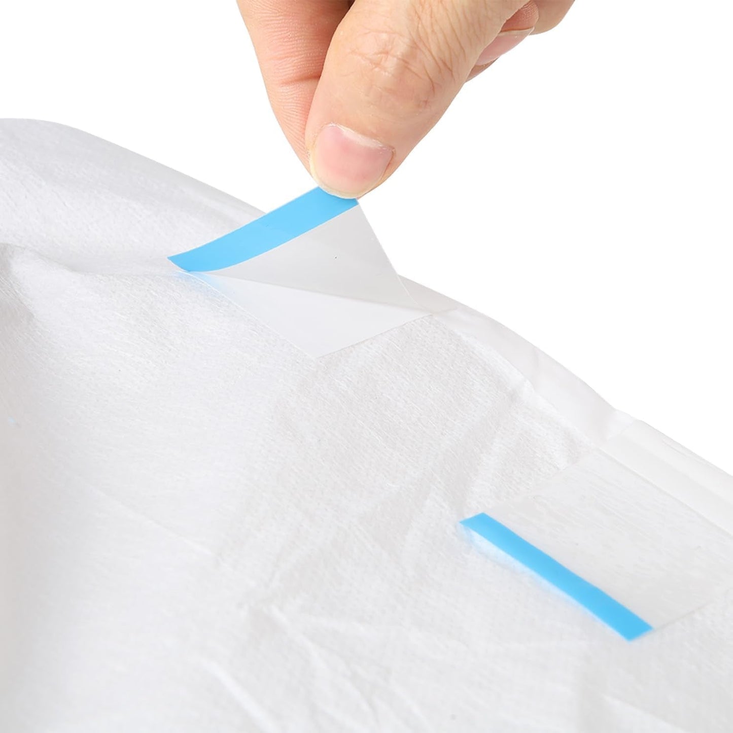 CutiePlusU vuxenblöjor, 10-pack inkontinenstrosor för engångsbruk med öglor för kvinnor och män, maximal absorptionsförmåga över natten - vit (medelstor 71-96 cm)