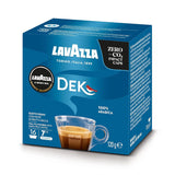 Lavazza A Modo Mio Dek Cremoso, 256 kaffekapslar, för koffeinfri espresso med aromatiska toner av mandel och canditis, 100% Arabica, intensitet 7/13, medelrostad, 16 förpackningar