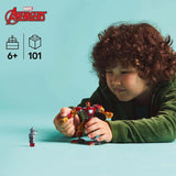 LEGO Marvel Iron Man Mech vs. Ultron - Superhjälteleksak med 2 minifigurer - Actionfigur med rörliga armar, ben och fingrar - Present till pojkar och flickor i åldern 6+ 76307 Besuche den LEGO-Store byggset