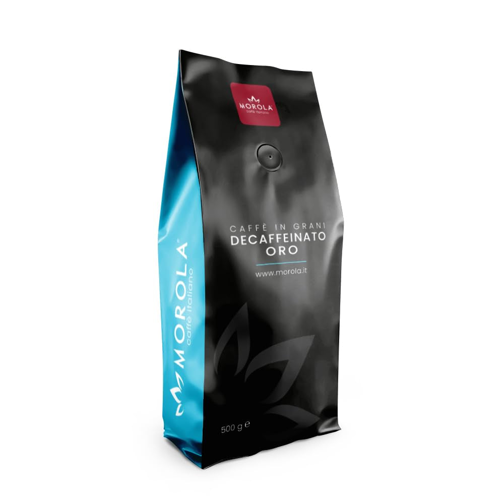 Morola koffeinfria kaffebönor Gyllene koffeinfria blandningsgranulat Rik smak och exceptionell grädde kaffebönor Nymalda decabönor (500 g)