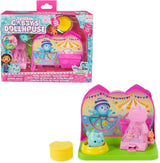 DREAMWORKS GABBY'S DOLLS HOUSE - Deluxe Room Playset, Kitty Narwhale Party Room, temamöbler och tillbehör, åldrar 3+