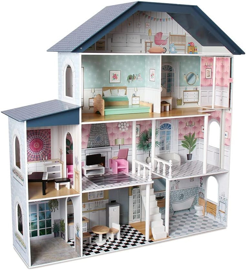 Deqube 913D00016 Dockhus i trä, 4 våningar, Premium