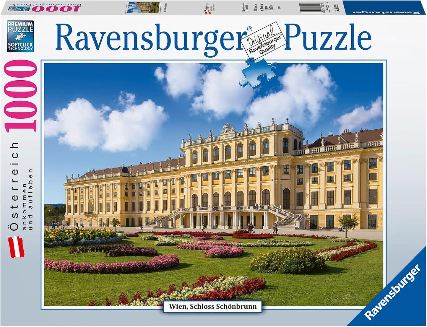 Ravensburger Puzzle 12000353 - Schönbrunn Slott - 1000 bitars pussel för vuxna och barn över 14 år, Puzzle Naty Shop Old Design