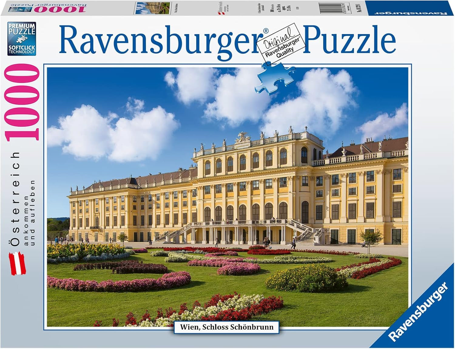 Ravensburger Puzzle 12000353 - Schönbrunn Slott - 1000 bitars pussel för vuxna och barn över 14 år, Puzzle Naty Shop Old Design