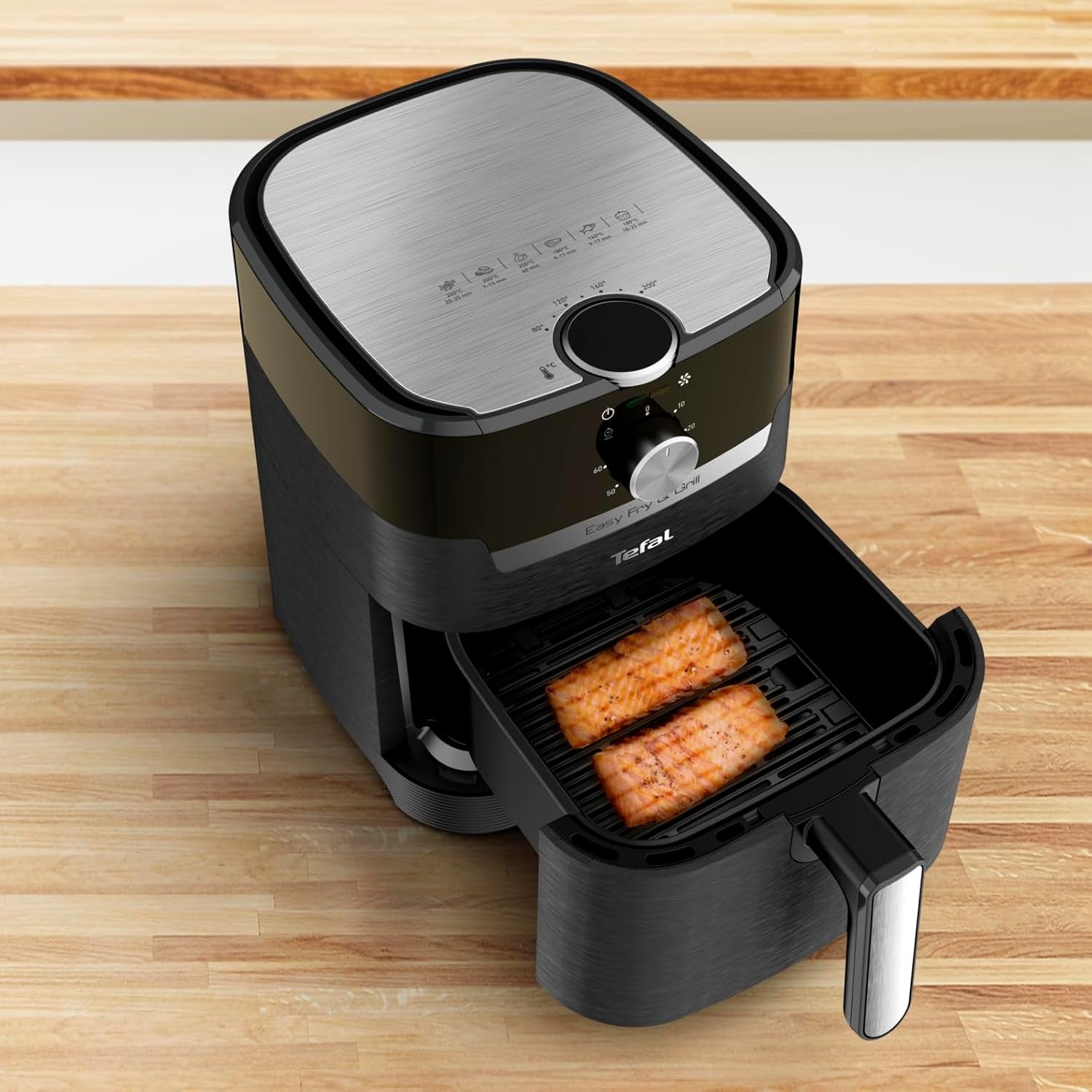 Tefal EY5018 Easy Fry & Grill Classic Air Fryer, 2 i 1-teknik (Air Fryer och Grill), XL, 4,2 liter för 6 portioner, 1550 watt Hushållsapparater Naty Shop
