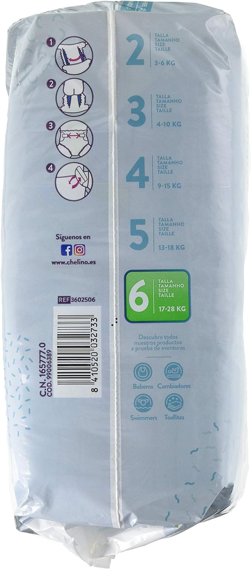 Blöjor Indas Fashion & Love XL, stl 6 (17-28 kg), 27 st