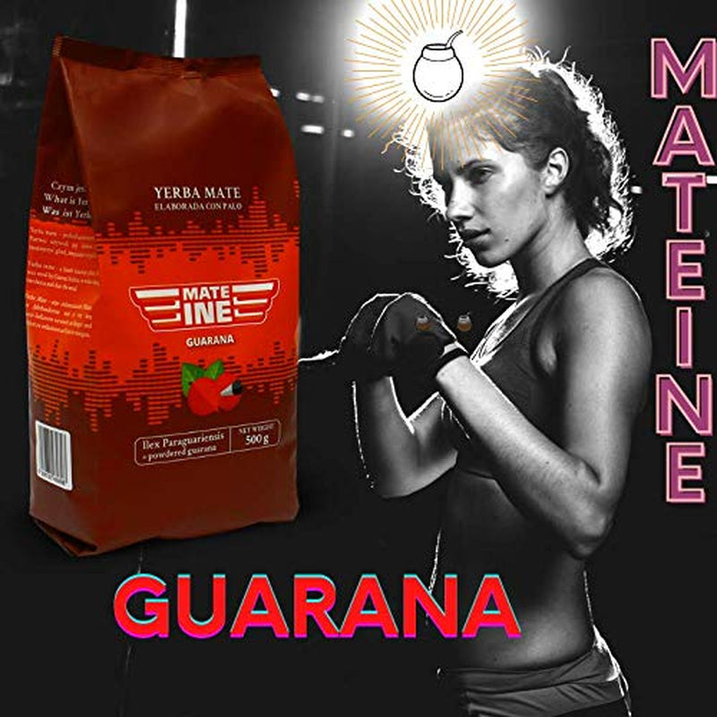 Mate Yerba Mate te med guarana, neutralt, 500 g