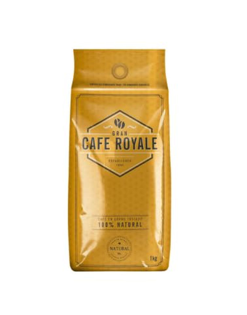 Gran Café Royale Natural – 100 % rostat kaffe, 1 kg per förpackning (10 kg totalt)