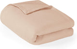 Madison Park Lyxig flytande bomull Hög kvalitet Mjuk Bekväm 100 % ringspunnen bomullsfilt för säng Soffa eller soffa Blush Full/Queen Naty Shop Täcken och täcken Röd Full/Drottning