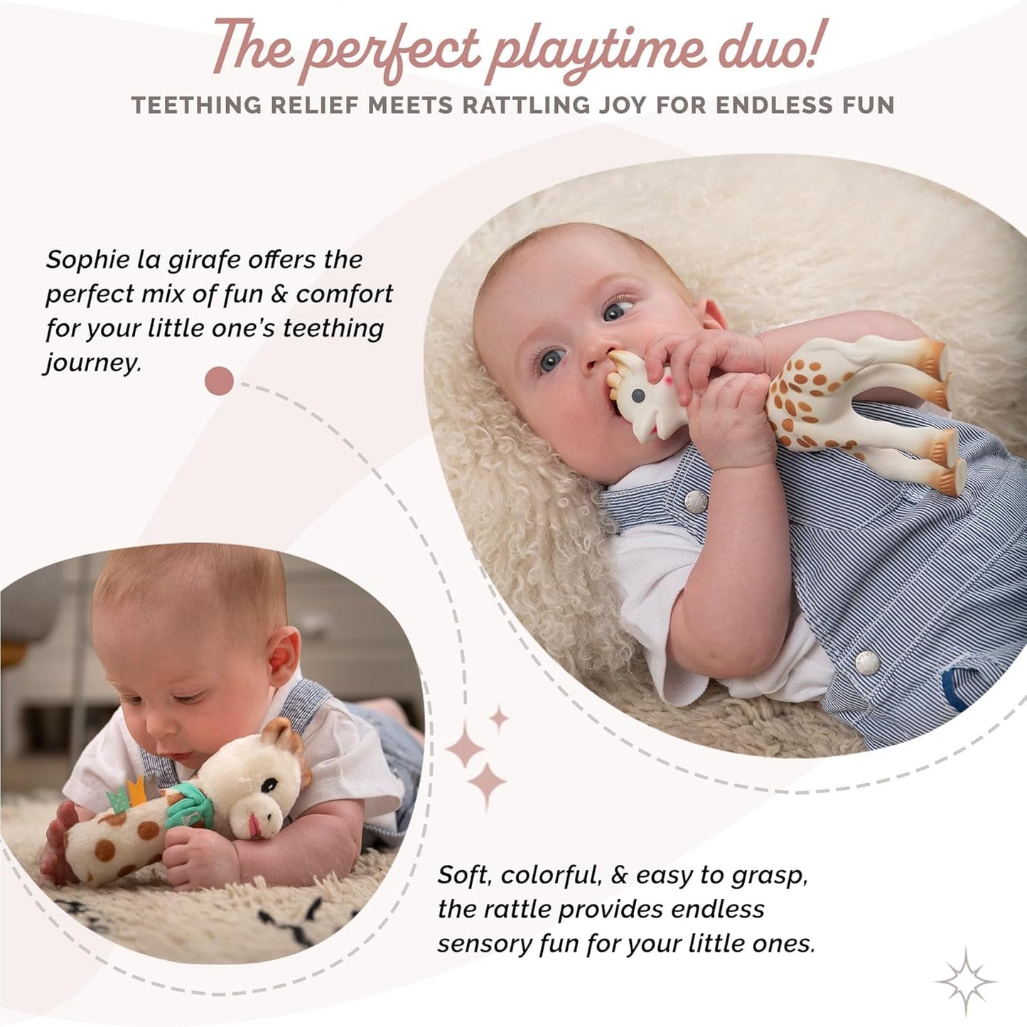 Sophie the giraffe födelsedagspresentset Sophiesticated rattling pouet 00012 Toys Bebe Naty Shop