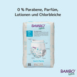 Bambo Nature Babysimblöjor, storlek S (7-12kg), 12 blöjor | Säker passform engångsbadblöjor | Vattentät komfort under vattenlek