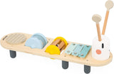 Janod - Sweet Cocoon musikaliska spår - 5 musikaktiviteter för barn - Tidig musikalisk utbildning - FSC träleksak - Från 12 månader, J04058 Babyleksaker Naty Shop Standardtitel