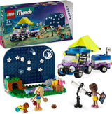 LEGO Friends Stargazer campingfordonsset med terrängfordon och leksaksteleskop, present till flickor och pojkar från 7 år, innehåller lekfigurer Nova, Aliya och en hund 42603 Byggset Besuche den LEGO-Store Single