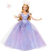 Mattel Wicked: Part 2 av Universal Pictures Glinda Deluxe Doll med avtagbar outfit och 3 tillbehör, inspirerad av filmen, JFM13, [Multicolor]