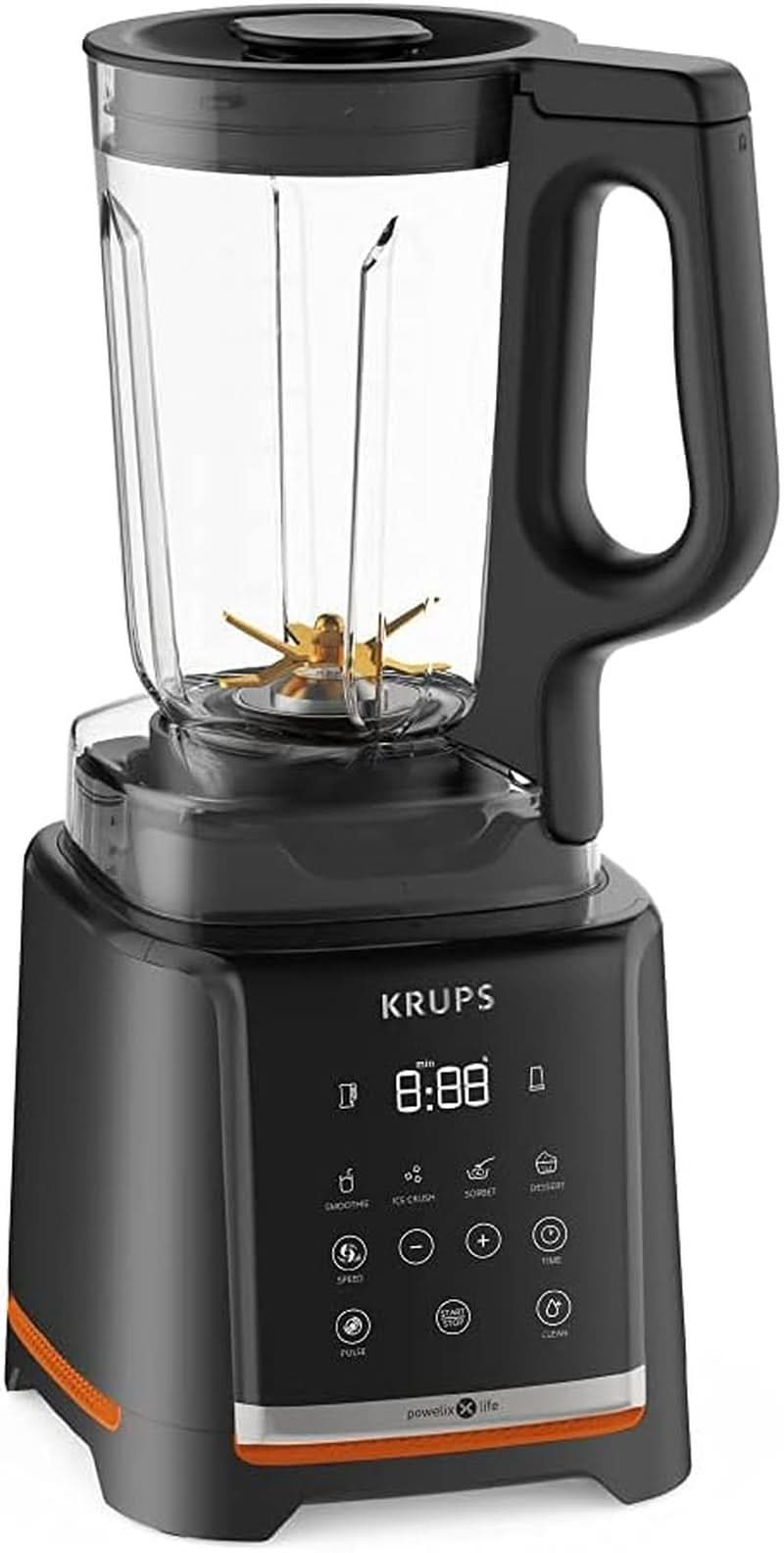 Krups Highspeed - Standmixer Infinymix KB9158 | 1600 W | 5 automatiska program + manuell inställning | Tritanbehälter | Inkl. Rezeptheft | Smoothies, shakes, krossad is | Schwarz Kitchen Naty Shop