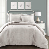 Lush Decor Farmhouse quilt med ränder, Full/Queen, grå täcken och täcken Naty Shop