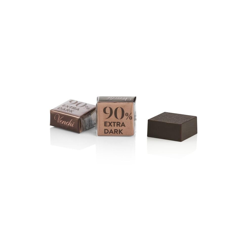Venchi - Extra Bitter Cubes 90%, 1 kg - Choklad med kaffe - Glutenfri - Vegansk