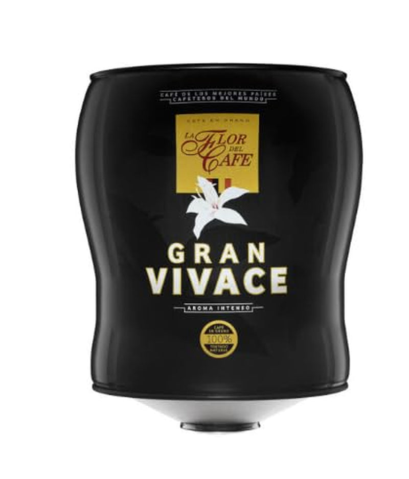 Flor del Café Gran Vivace – Rostat premiumkaffe i 3,5 kg låda – Intensiv smak – För catering och proffs – Ekonomipaket 2 x 3,5 kg