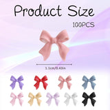 100 Stück 3D Nageldekorationsset Schleifen Nagelanhänger Nagelkunst Dekorationen Schleife Für Acrylnägel, Süße Kawaii-Schleifenanhänger, Hübsche Nagel-Schleifenanhänger-Dekoration