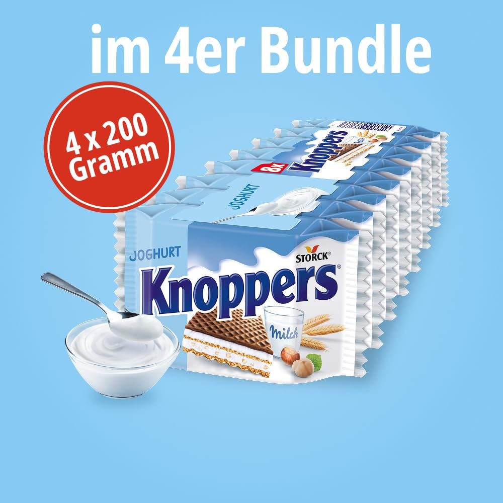 Yoghurt – 4 x 200 g – Rånskivor fyllda med yoghurt och nougatkräm, hasselnötter och kakao