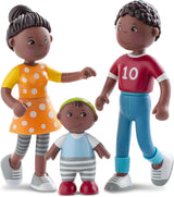 HABA 306696 - Little Friends Family Time Playset, flexibla docktillbehör, åldrar 3+
