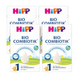 HiPP 1 Organic Combiotik (4 x 600g), mjölkpulverformel för spädbarn från födseln, med naturliga kulturer av mjölksyra och lättbehandlad organisk stärkelse, av bästa ekologiska kvalitet