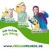 FRECHE FREUNDE Ekologisk frukostmüsli Eddans bärknäckiga müslimix för skolbarn med frystorkade jordgubbar Vegansk 6-pack (6 x 280 g)