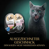 SHEBA Perfect PORTIONS paté för katter med lax, MSC-certifierad, 8 x 3 x (2 x 37,5g) = 225g (Förpackningen kommer att uppdateras)