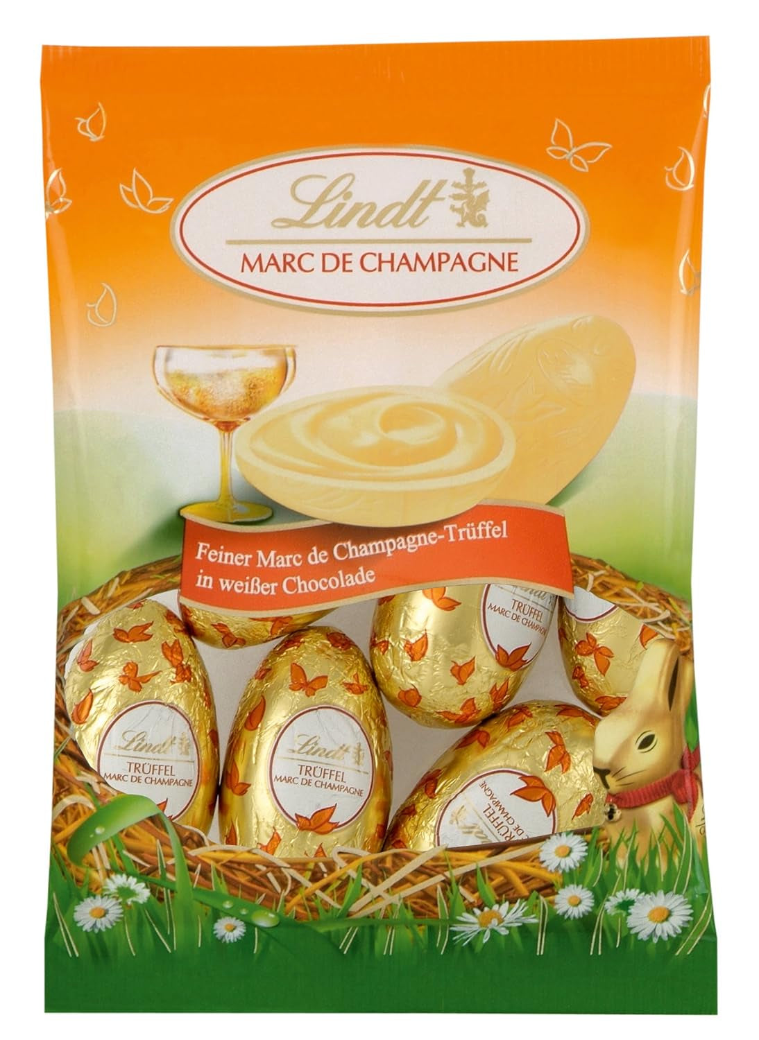 Choklad urval ägg | 288 g | 2 x Crested Eggs och Chokladtryffel | 3 x 90g | De finaste Marc de Champagne-tryfflarna i vit choklad | Påskchoklad | Gåva av choklad