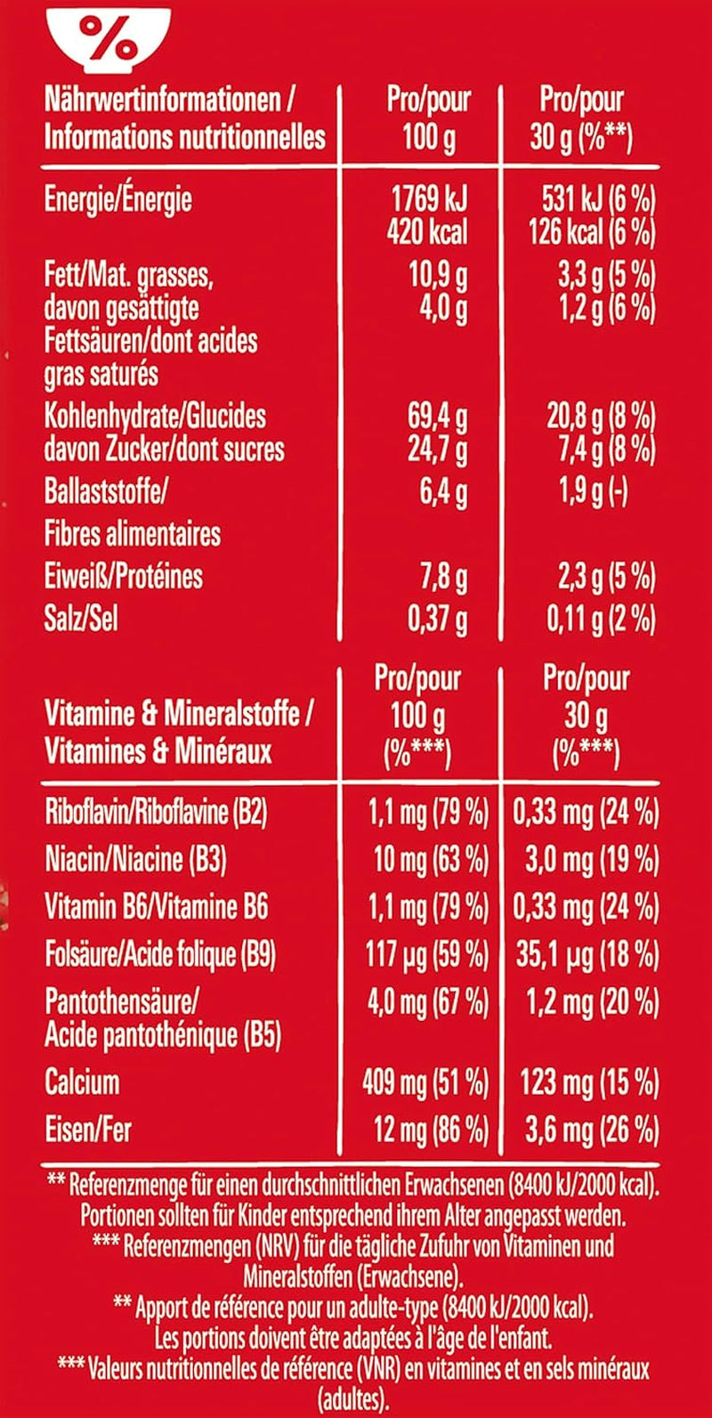 Nestlé flingor, krispiga frukostflingor med typisk rån och läcker choklad, 1 förpackning (1 x 330 g)