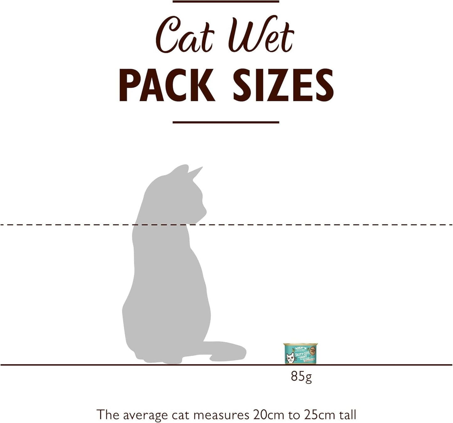 Lily's Kitchen Fish Tasty Cuts Wet Cat Food - Paket om 24 (24 x 85 g) Läckra fiskbitar i sås för katter