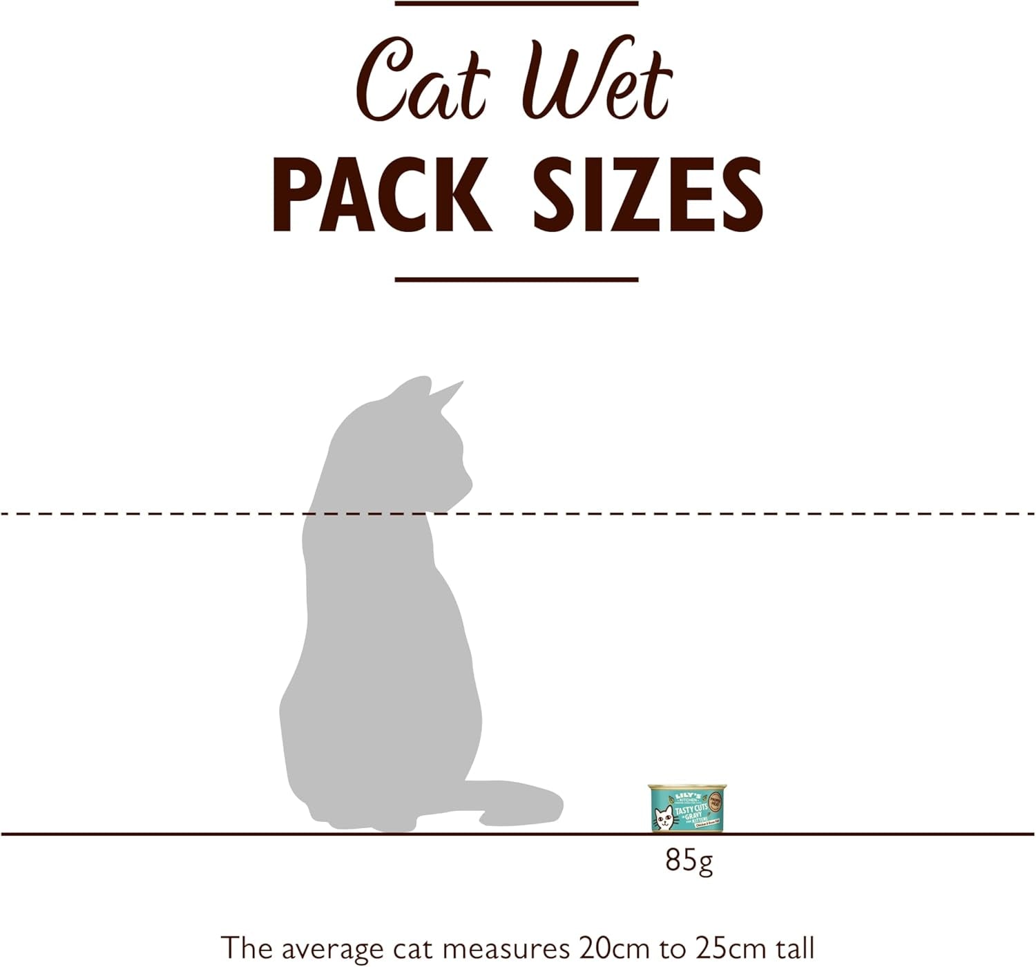 Lily's Kitchen Fish Tasty Cuts Wet Cat Food - Paket om 24 (24 x 85 g) Läckra fiskbitar i sås för katter