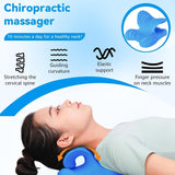 Neck Stretcher 2.0, Cloudy Neck Lefaya Neck Stretcher Ortopediskt test Vinnare Neck Stretcher för att lindra nacksmärta Premium Nack Puckel Nacke Moln Korrigerar hållning (blå) Cervikala ortopediska kuddar Naty Shop