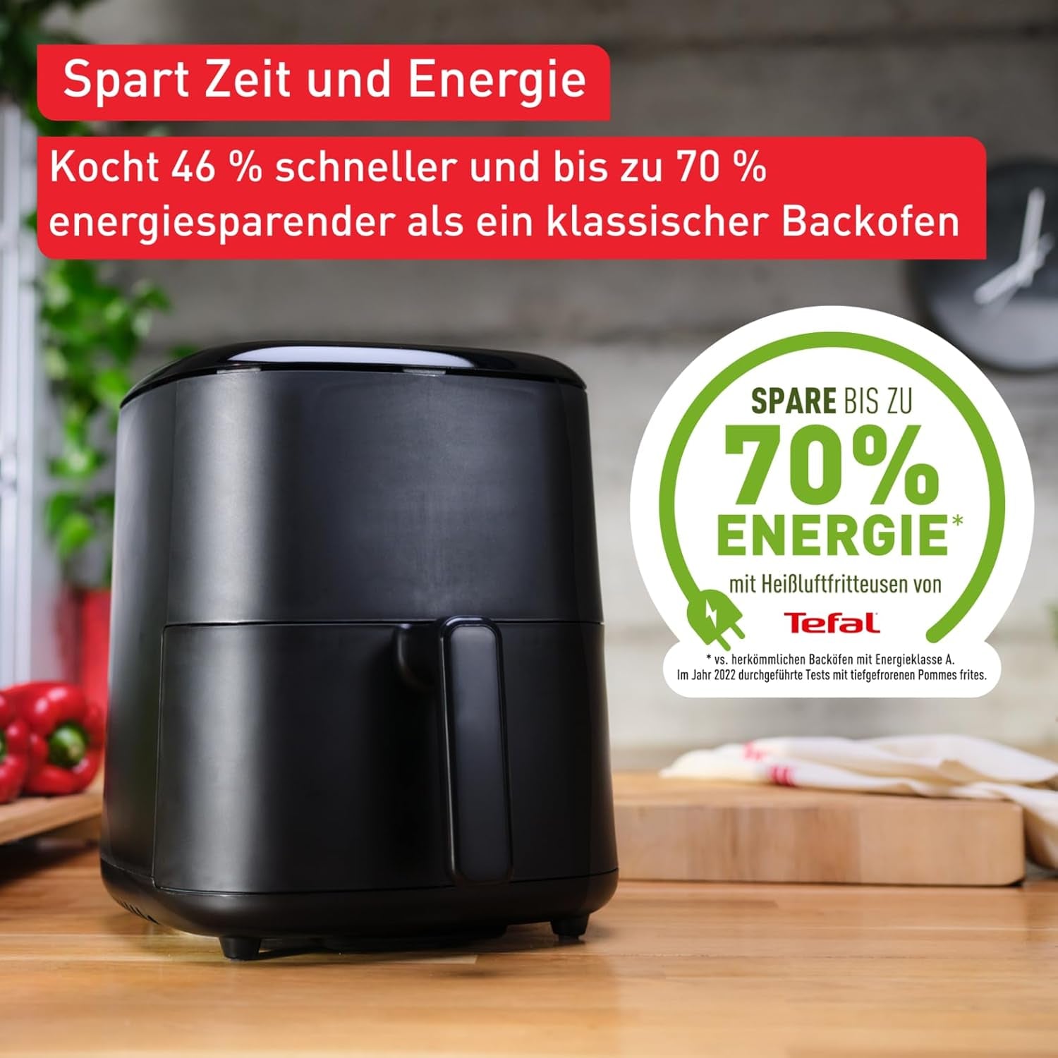 Tefal Easy Fry Max EY2458, 5 liter, Hot Air Fryer, 10 automatiska matlagningsprogram, digital pekskärm Vitvaror Naty Shop