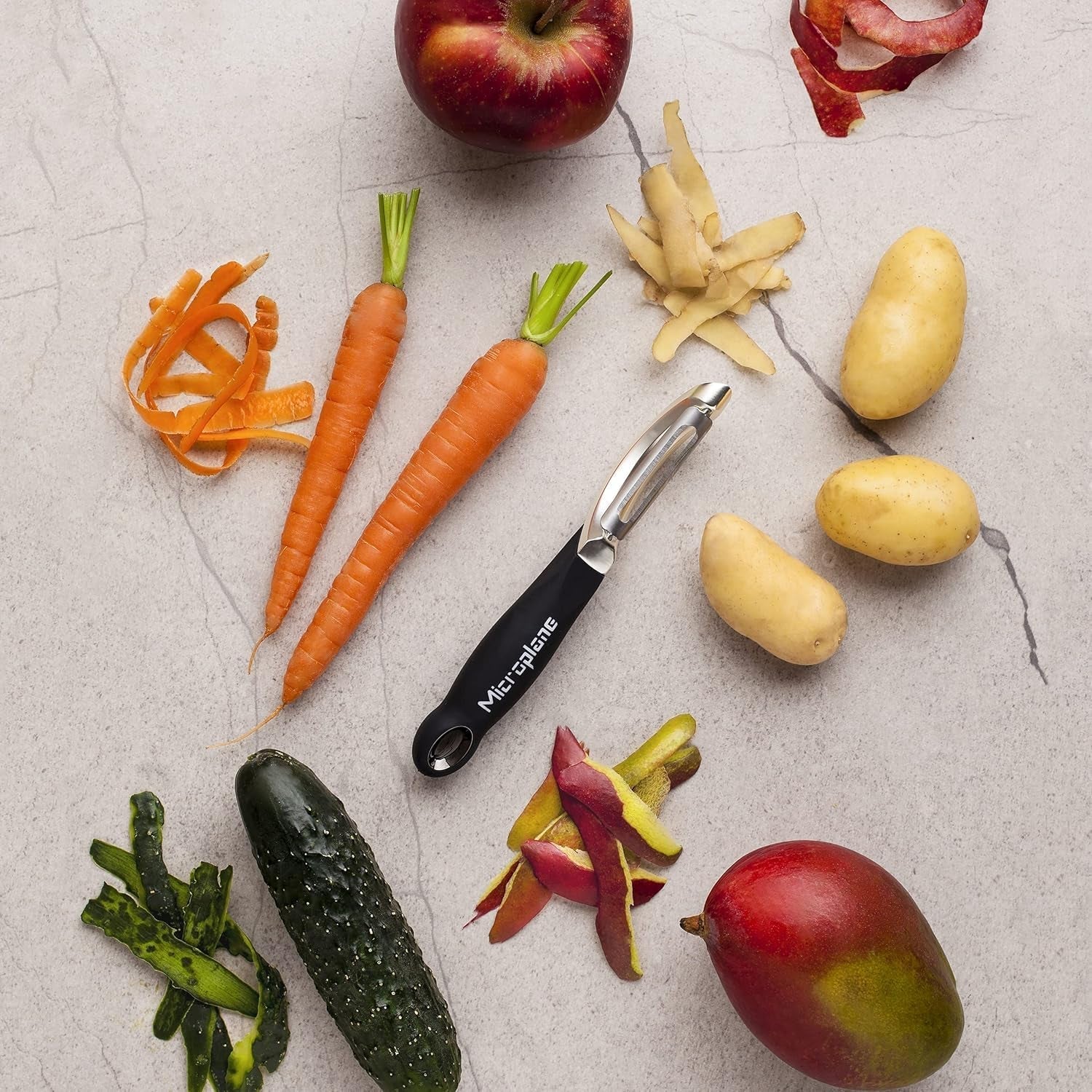 Naty Shop Microplane Professional Double Blade Rostfritt Stål Ambidextrous Skalare