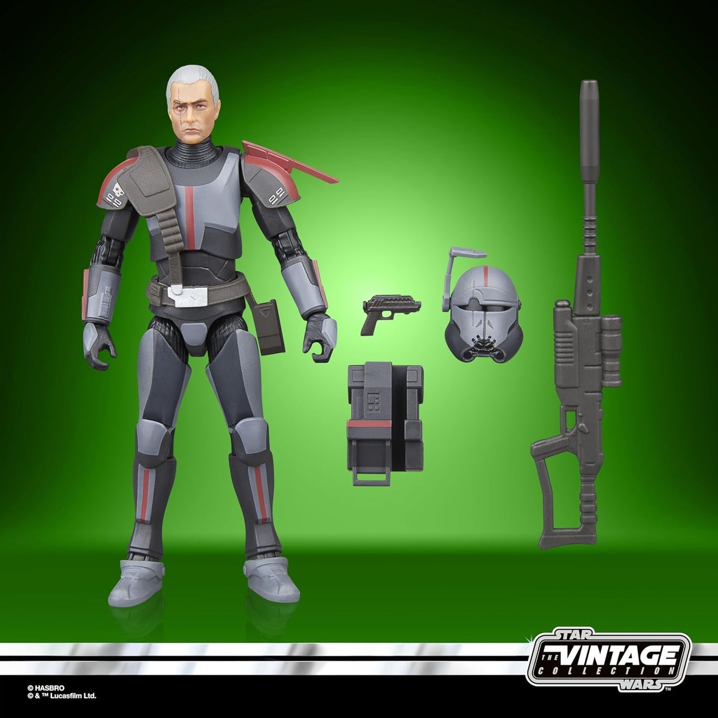 Star Wars Vintage Crosshair Collection, Star Wars: Bad Batch Actionfigur att samla in (9,5 Cm) Actionfigurer Naty Shop