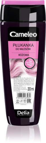Cameleo - Rose Water Pink Hair Tonic No Yellow Tint Semipermanent hårfärg - För blont & grått hår - Färg & vård - Parabenfri | 200 ml Naty Shop Pink Hair Dye 200 Ml (1 förpackning)