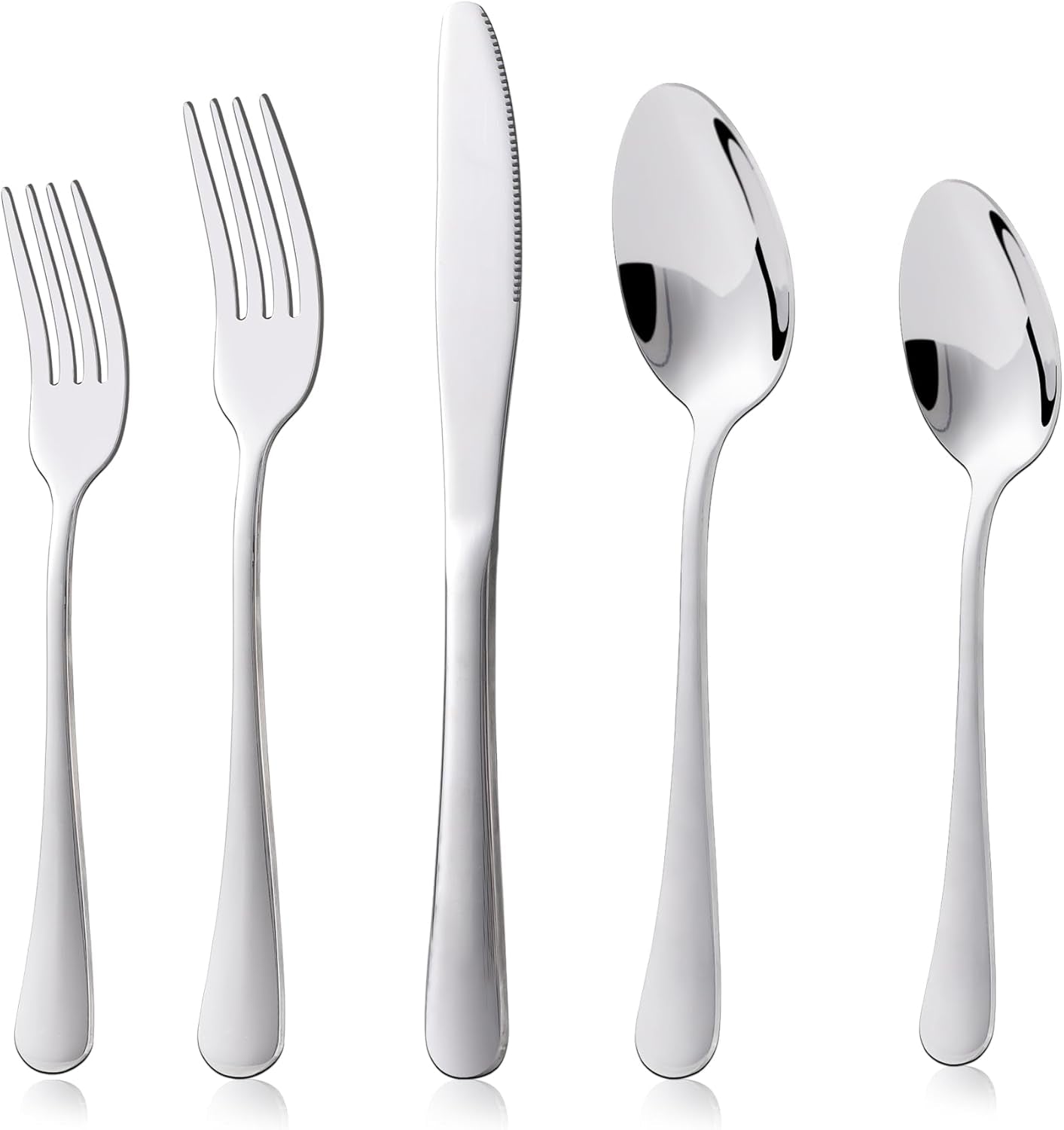 Kitchenboss bestickset för 6 personer: Bestickset 20 eller 30 stycken Kitchen Naty Shop Silver 20 stycken