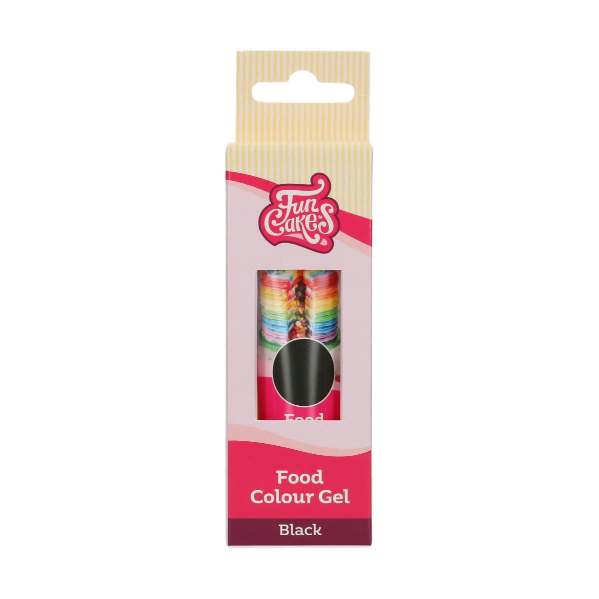 Funcakes matfärg, svart gel: Högkoncentrerad karamellfärg för deg, grädde, fondant och marsipan. Enkel dosering. En droppe för att skapa livfulla färger. Halal. 30 g.