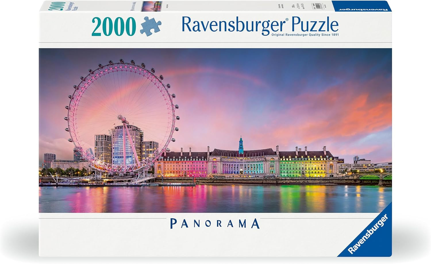 Ravensburger Puzzle 12000805 - Färgglada London - 2000 bitar pussel för vuxna i åldern 14+ Puzzle Naty Shop