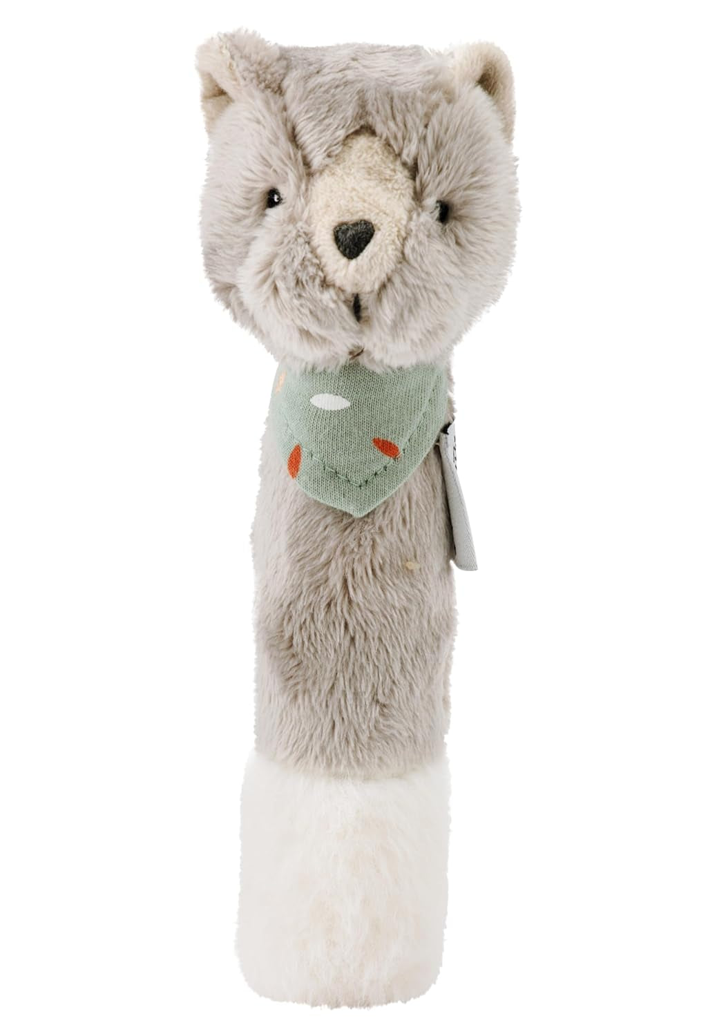 Sterntaler baby squeaker katt Lilly - Mjuk fleece baby leksak - Grip leksak för bebisar - Första försök att ta tag och leka, grå Bebe Toys Naty Shop
